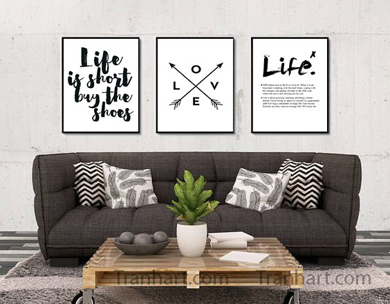 Bộ Tranh canvas love life