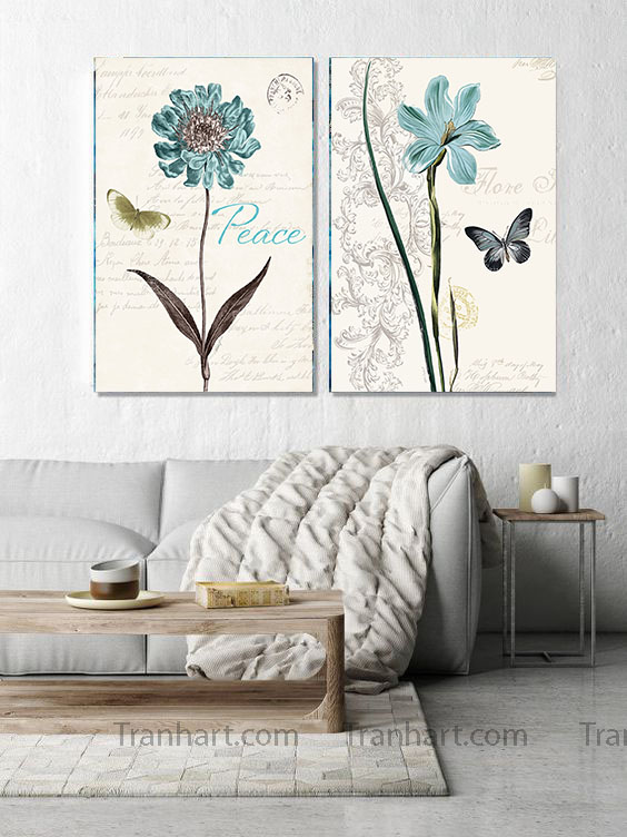 Bộ Tranh canvas hoa dại 03