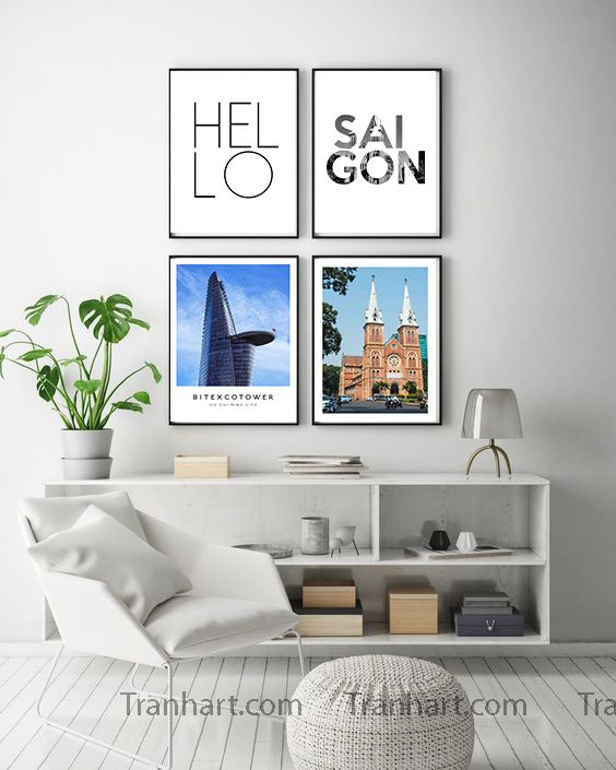 Bộ Tranh canvas sai gon