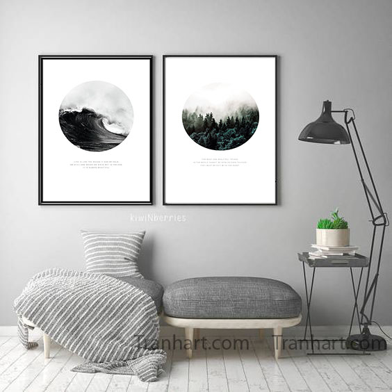 Bộ tranh canvas thiên nhiên