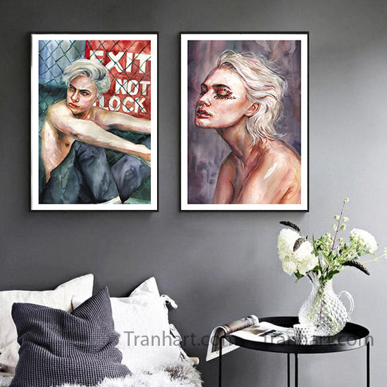 Bộ tranh canvas giới trẻ Âu