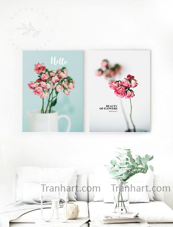 Bộ tranh canvas chào những bông hoa