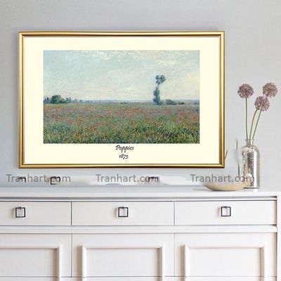 Tranh canvas cánh đồng hoa