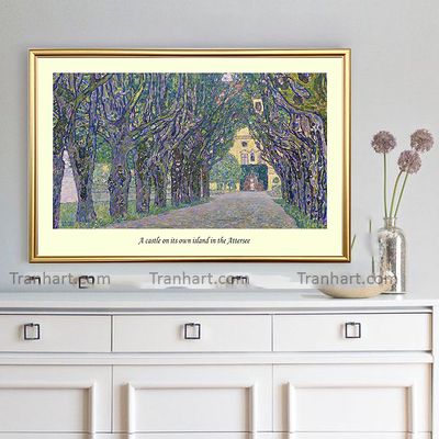Tranh canvas đường vắng