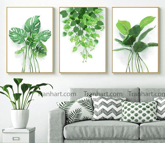 Bộ tranh canvas nhiệt đới 22 - 42x60cm