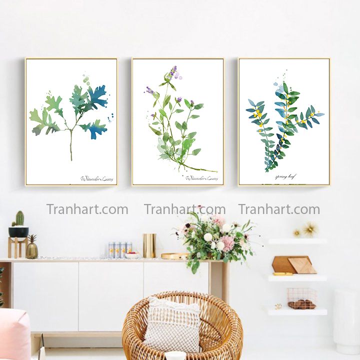 Bộ tranh canvas nhiệt đới 44 - 30x42cm