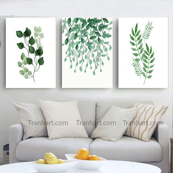 Bộ tranh canvas nhiệt đới 18 - 42x60cm