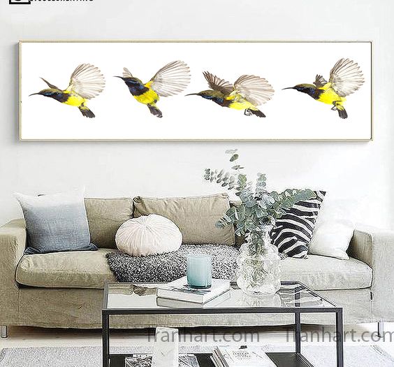 Tranh canvas bước tiến - 40x120cm