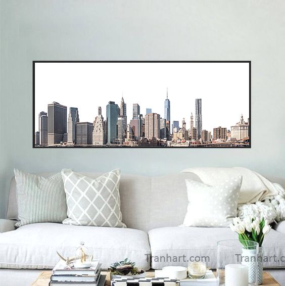 Tranh canvas hiện đại - 60x140cm