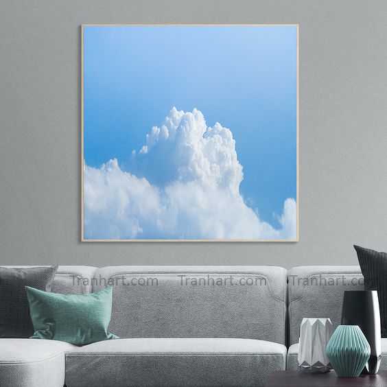 Tranh canvas đám mây 2 - 60x60cm