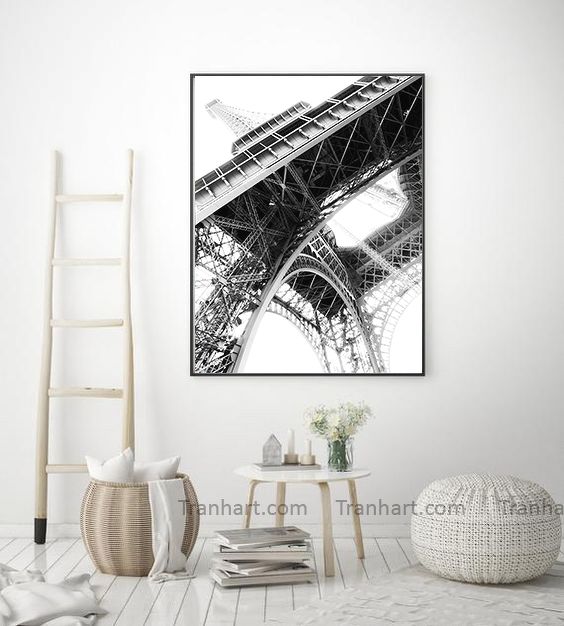 Tranh canvas tháp Eiffel - 40x60cm