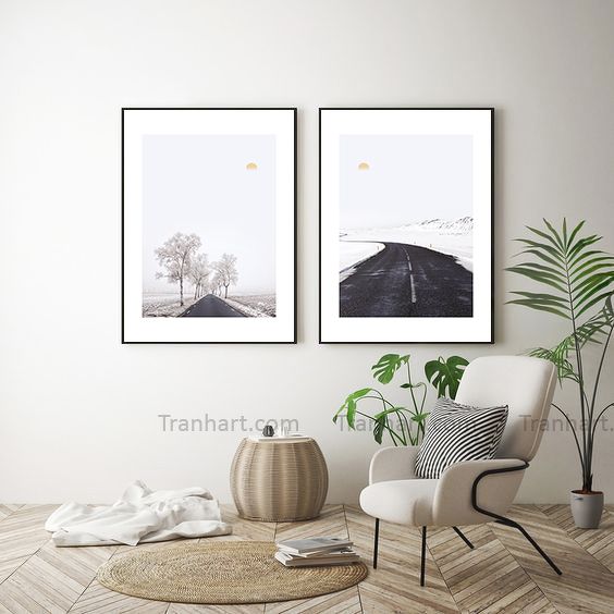 Bộ tranh canvas những con đường - 50x70cm