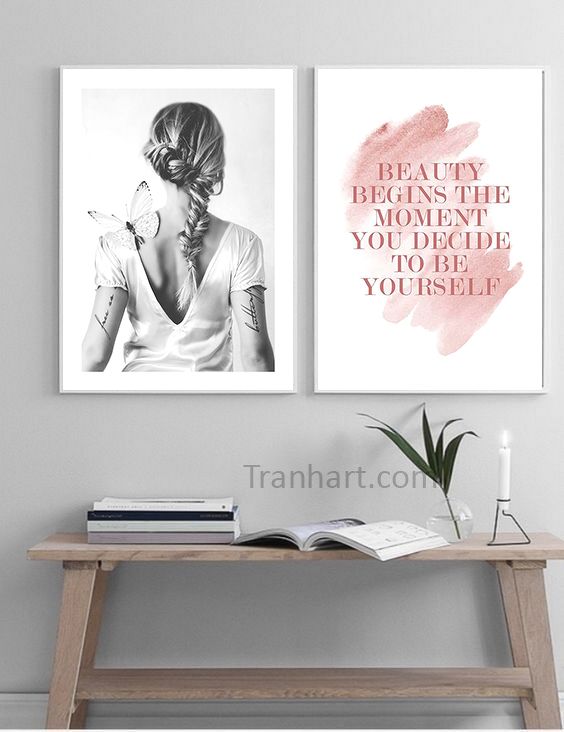 Bộ tranh canvas beautyful - 40x60cm