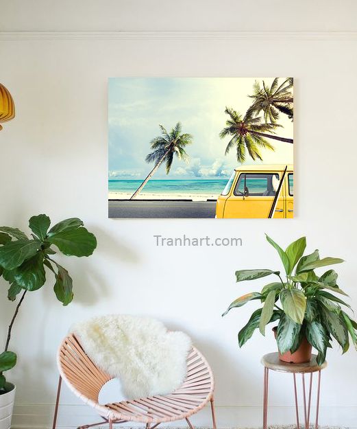 Tranh canvas du lịch biển 2 - 50x70cm