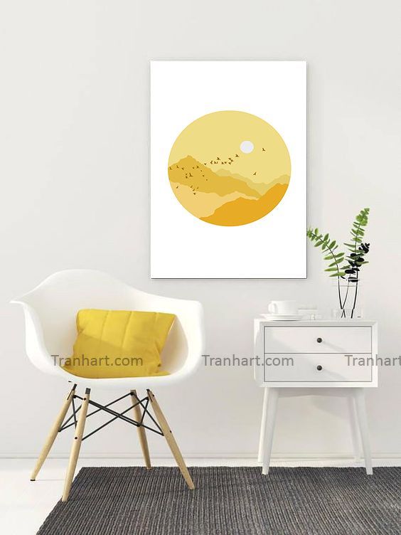 Tranh canvas nắng vàng - 50x70cm