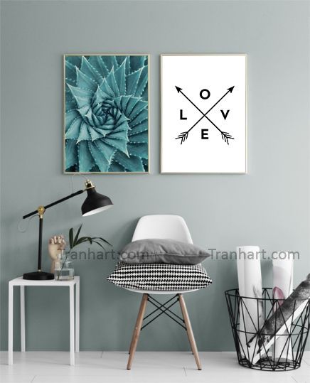 Bộ tranh vòng xoáy tình yêu - 40x60cm