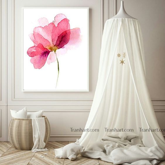 Tranh canvas hoa giấy1 - 60x80cm