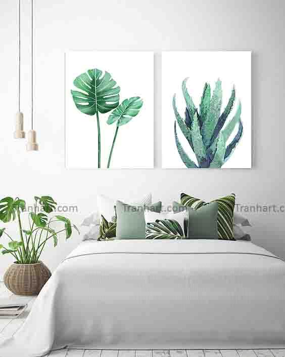 Bộ tranh canvas xanh mát - 40x60cm