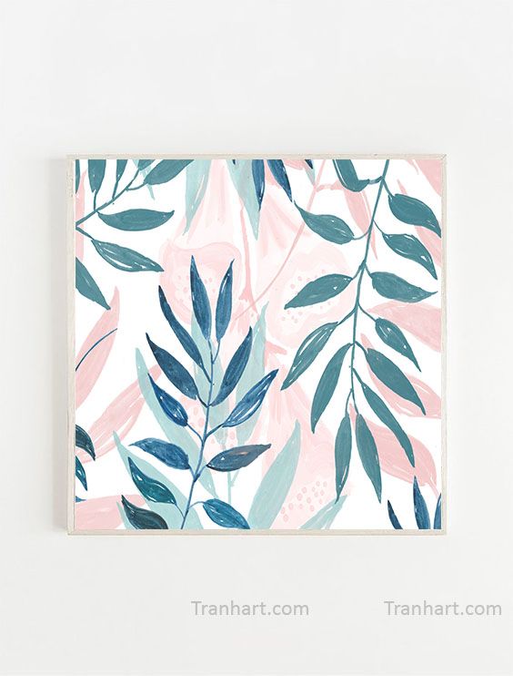 Bộ tranh canvas những chiếc lá B1 - 50x50cm