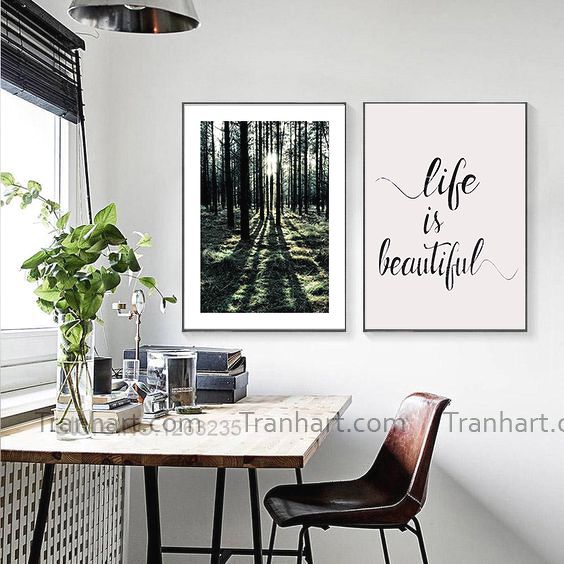 Bộ tranh canvas ánh sáng - 50x70cm