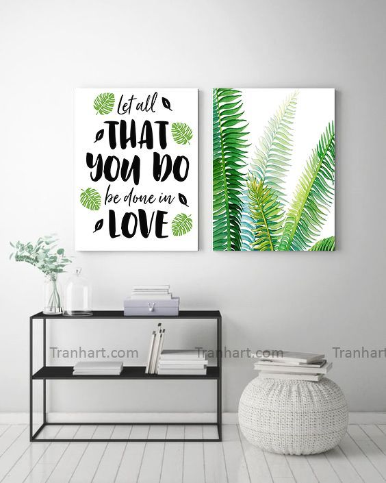 Bộ tranh canvas dành trọn con tim - 40x60cm