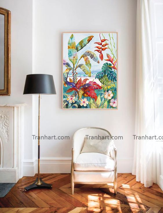 Tranh canvas đa sắc - 50x70cm