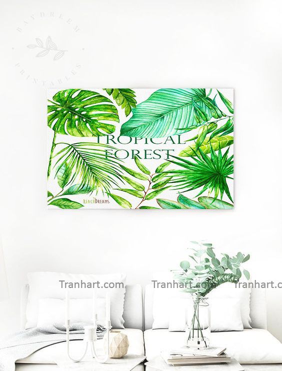 Tranh canvas rừng nhiệt đới - 40x60cm