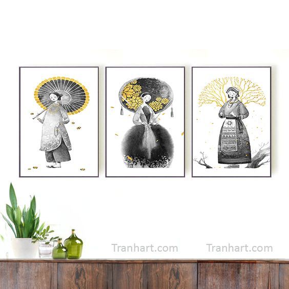 Bộ tranh canvas dịu dàng - 50x70cm