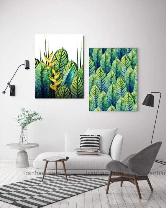 Bộ tranh canvas rừng nhiệt đới R1 - 30x40cm