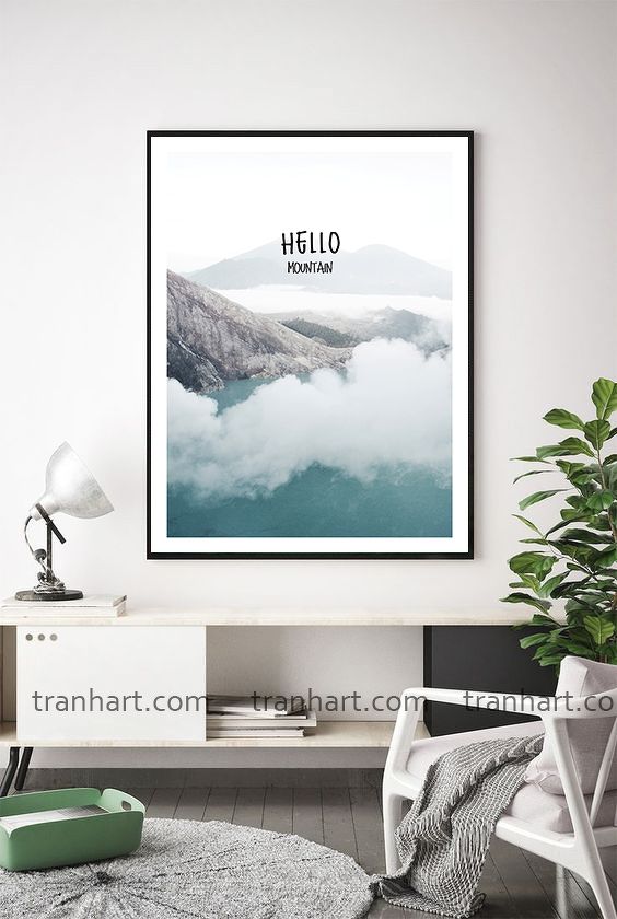 Tranh canvas sương mù 02 - 50x70cm