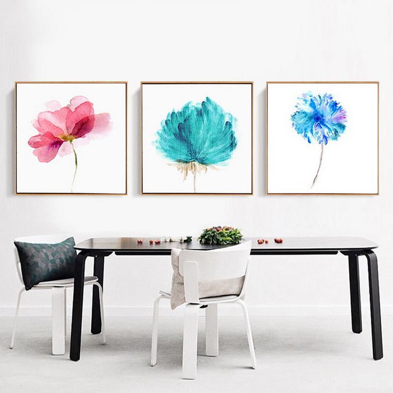 Bộ tranh canvas bông lau sắc màu - 40x40cm