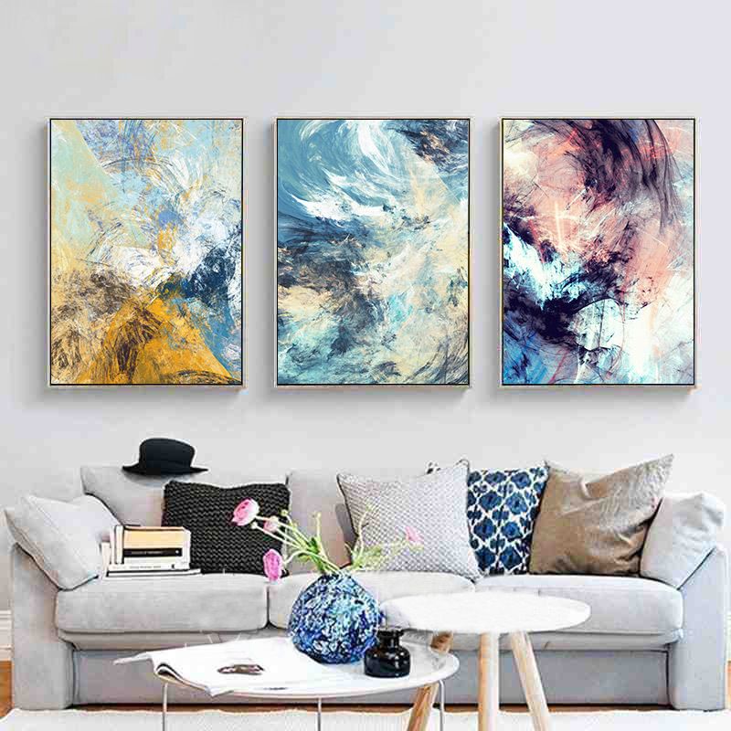 Bộ tranh canvas trừu tượng 2 - 30x40cm