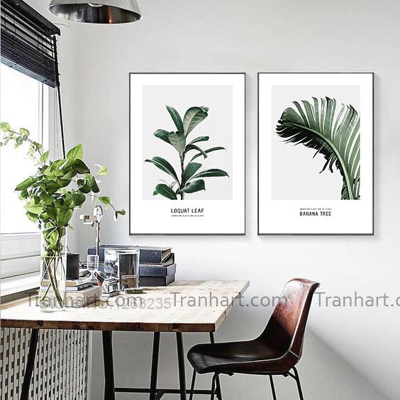 Bộ tranh canvas nhiệt đới 11 - 30x40cm