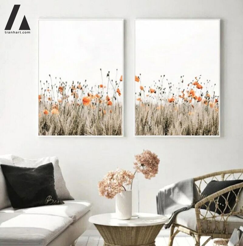 Tranh in canvas hoa lavander02 - 30x40cm