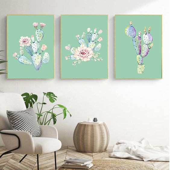 Tranh canvas hoa nhẹ nhàng 021 - 50x70cm