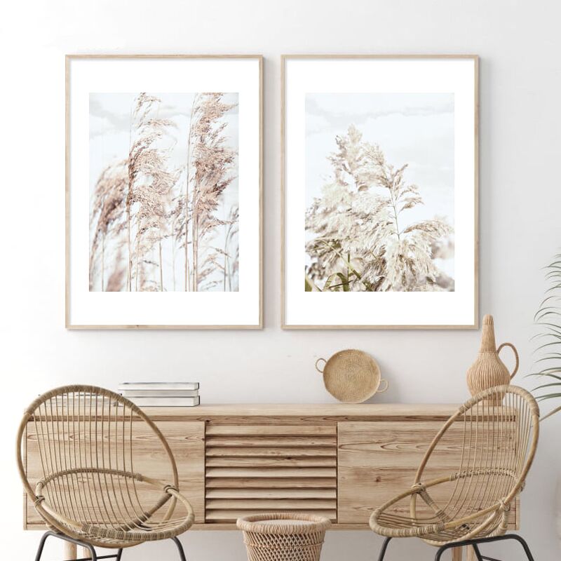 Bộ tranh canvas bông lau090 - 60x80cm