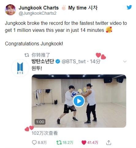 Jungkook (BTS) phá vỡ kỷ lục video cán mốc 1 triệu view nhanh nhất trên Twitter nhờ clip… tập đấm bốc