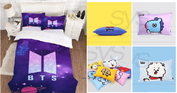 GỢI Ý MẪU GA GỐI KOREA - QUÀ TẶNG CHO TÍN ĐỒ BTS