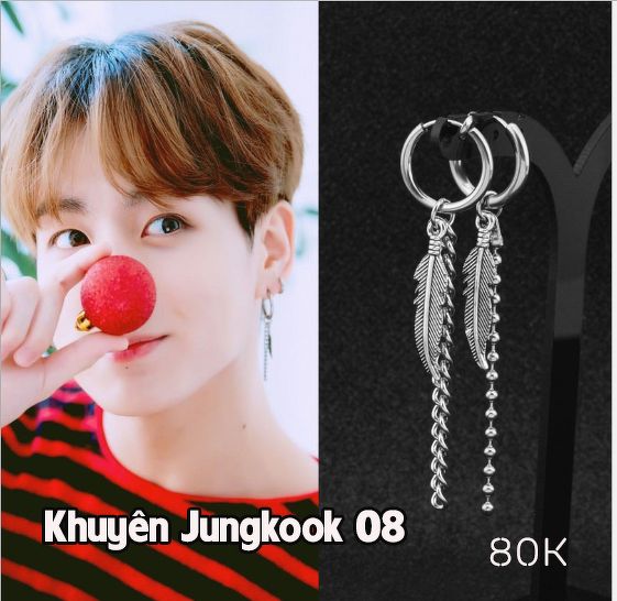 Jungkook với khuyên tai chất ngất