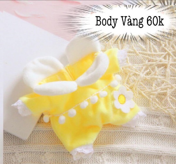 outfit doll body vàng