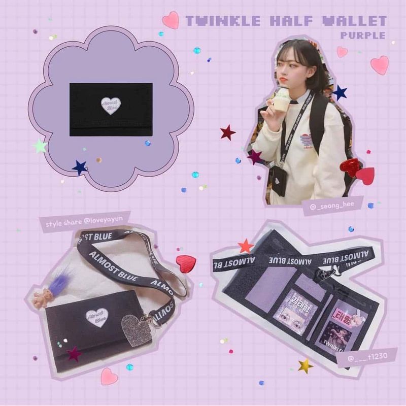 Twinkle HALF WALLET Almost Blue - Official