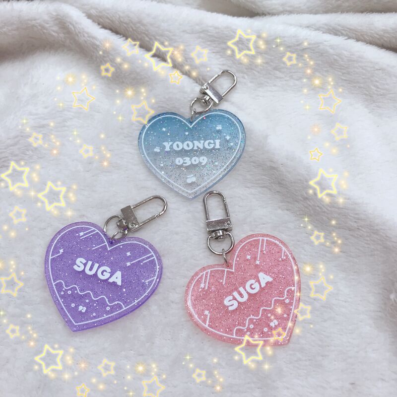 Heart Keyring SUGA