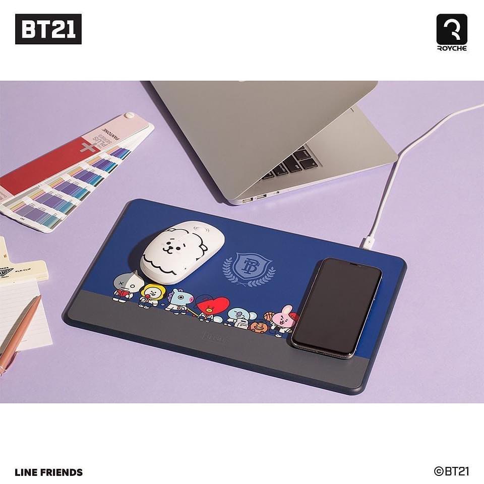 BT21 lót chuột kiêm sạc nhanh