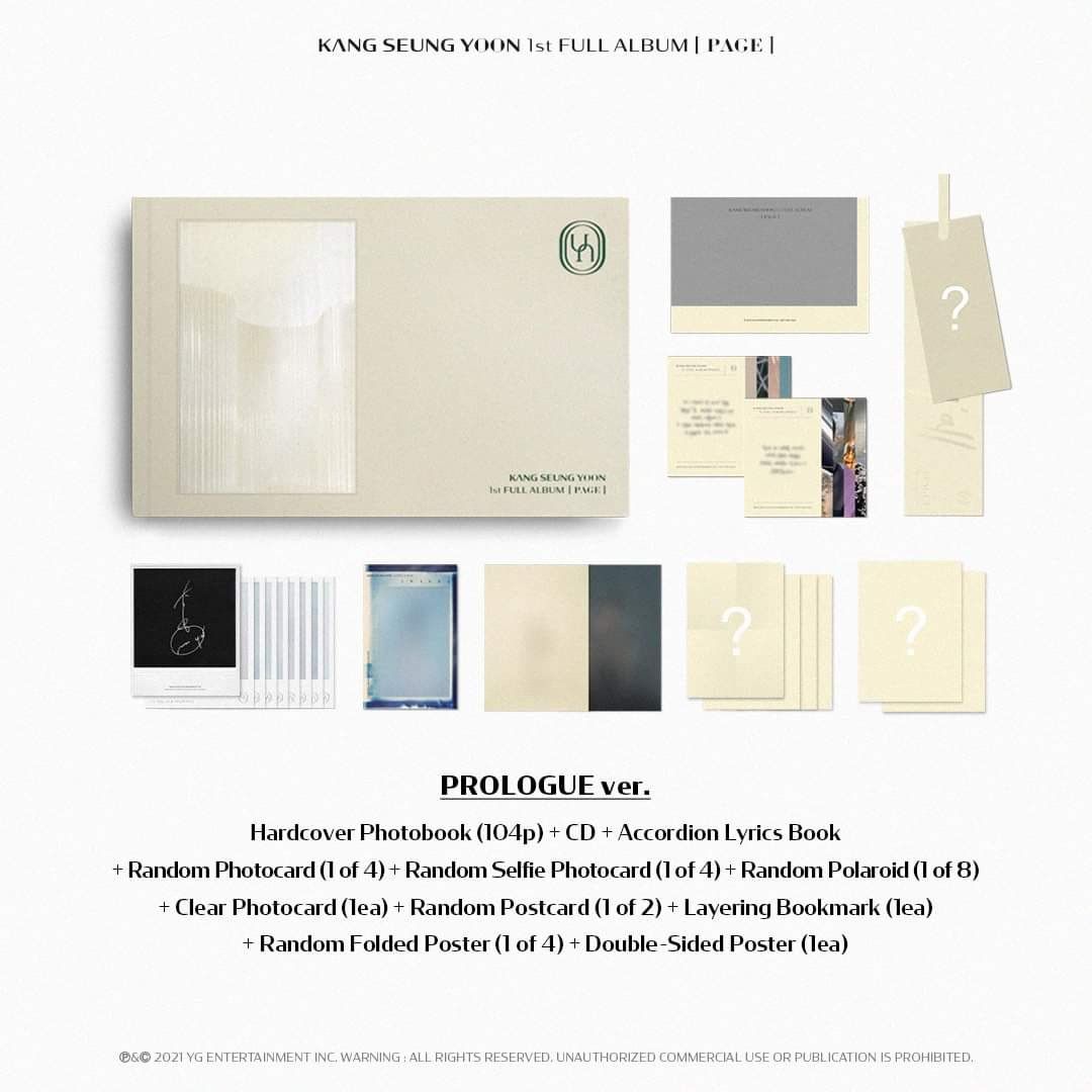 Album KANG SEUNG YOON - 1st FULL ALBUM [PAGE]