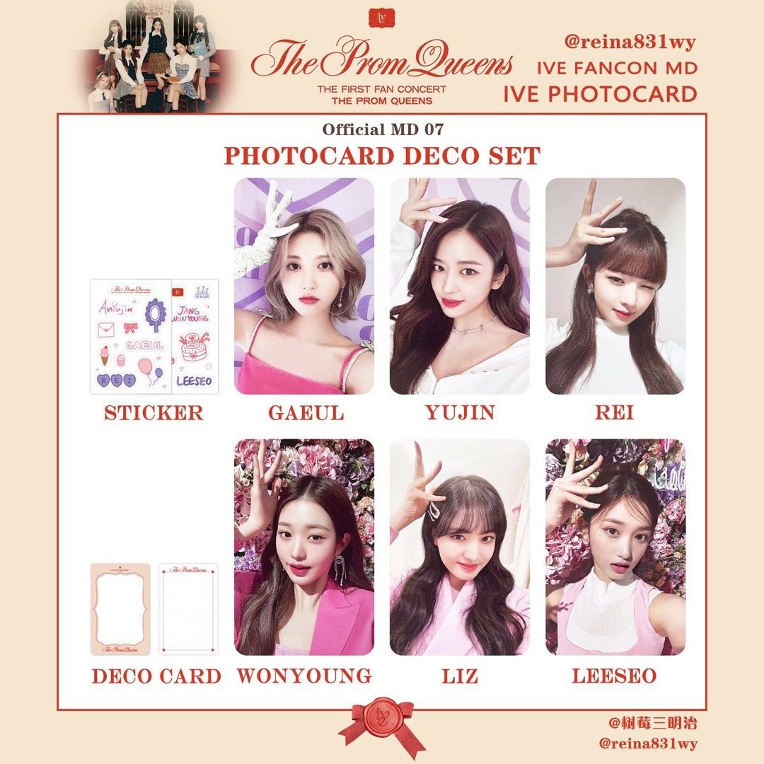 MD IVE The prom queens - Deco set card