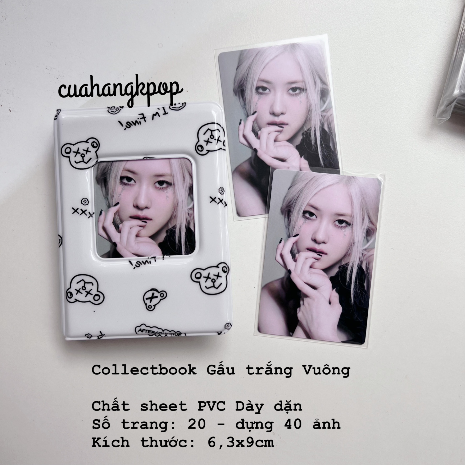 Collectbook Mini Gấu trắng Vuông