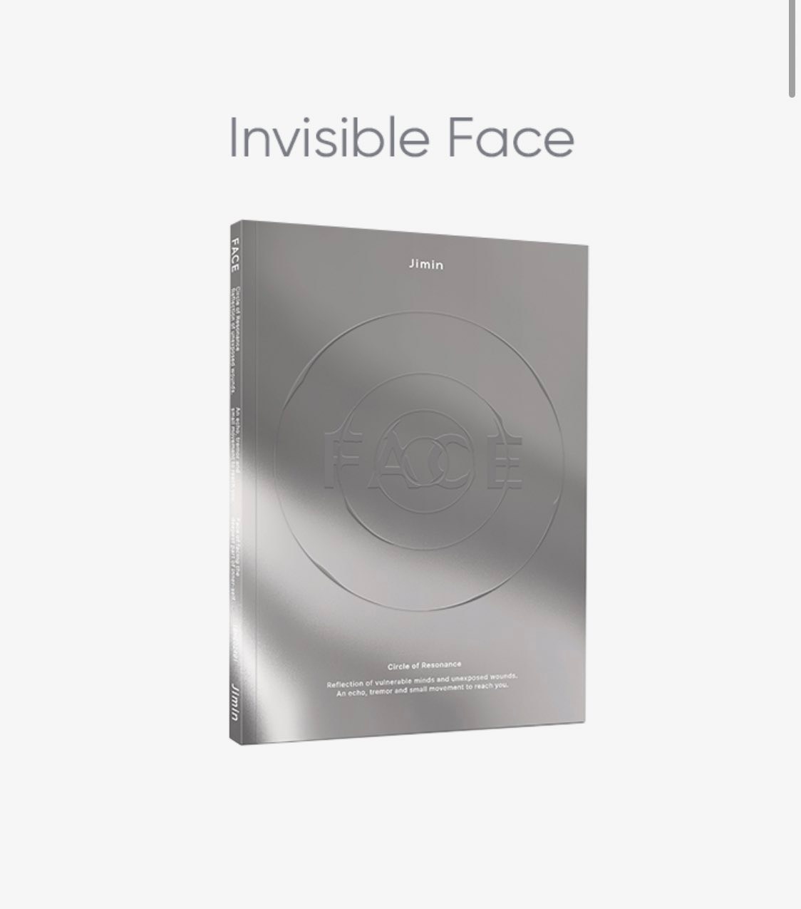 Album JIMIN - FACE