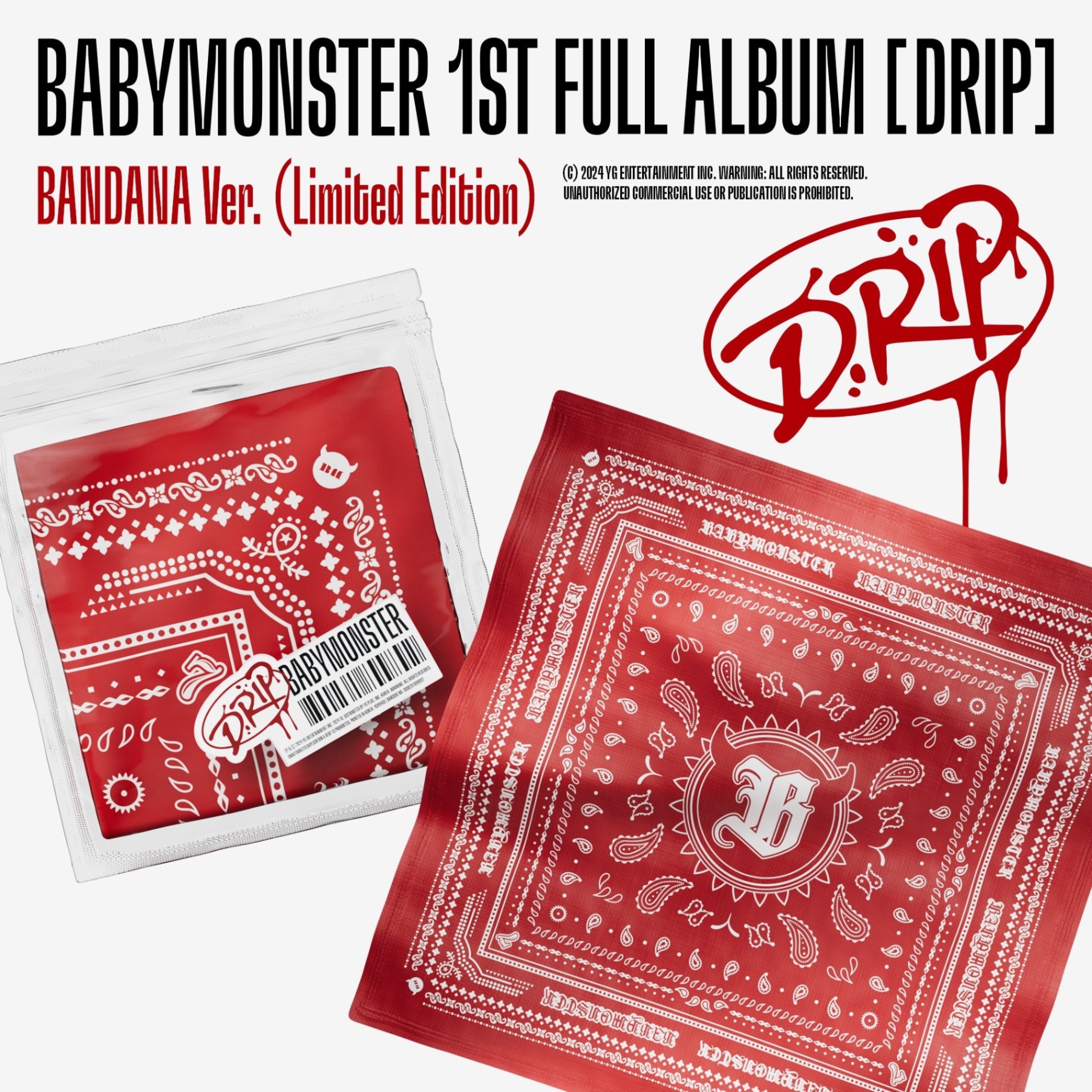 ALBUM BABYMONSTER - DRIP BANDANA Ver.