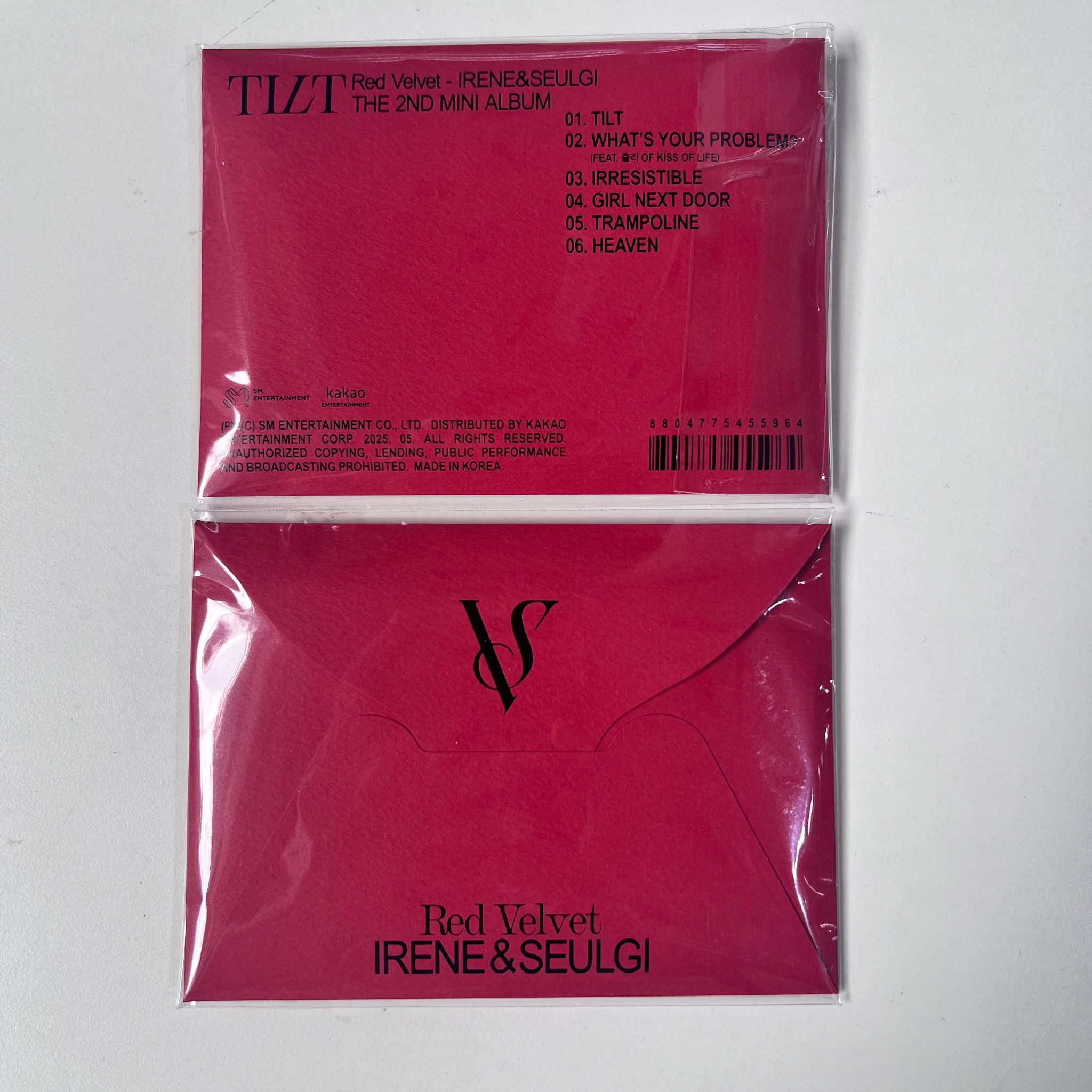 ALBUM RED VELVET - IRENE & SEULGI - TILT (QR VER.)