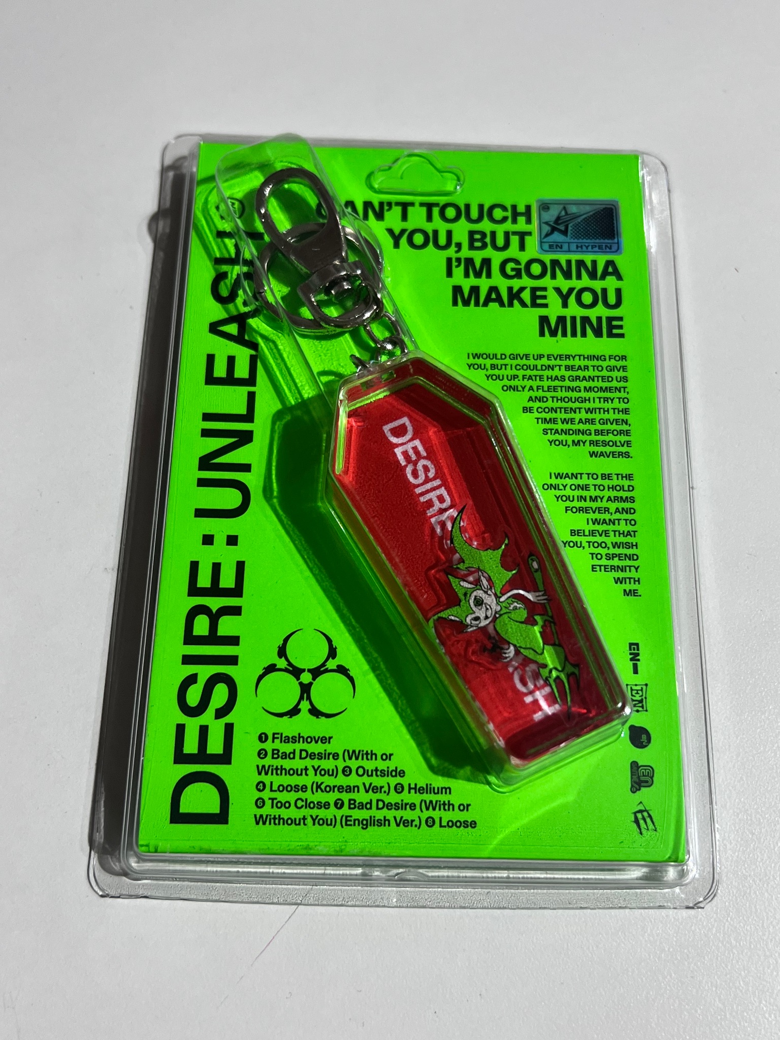 ALBUM ENHYPEN - DESIRE : UNLEASH Keyring ver